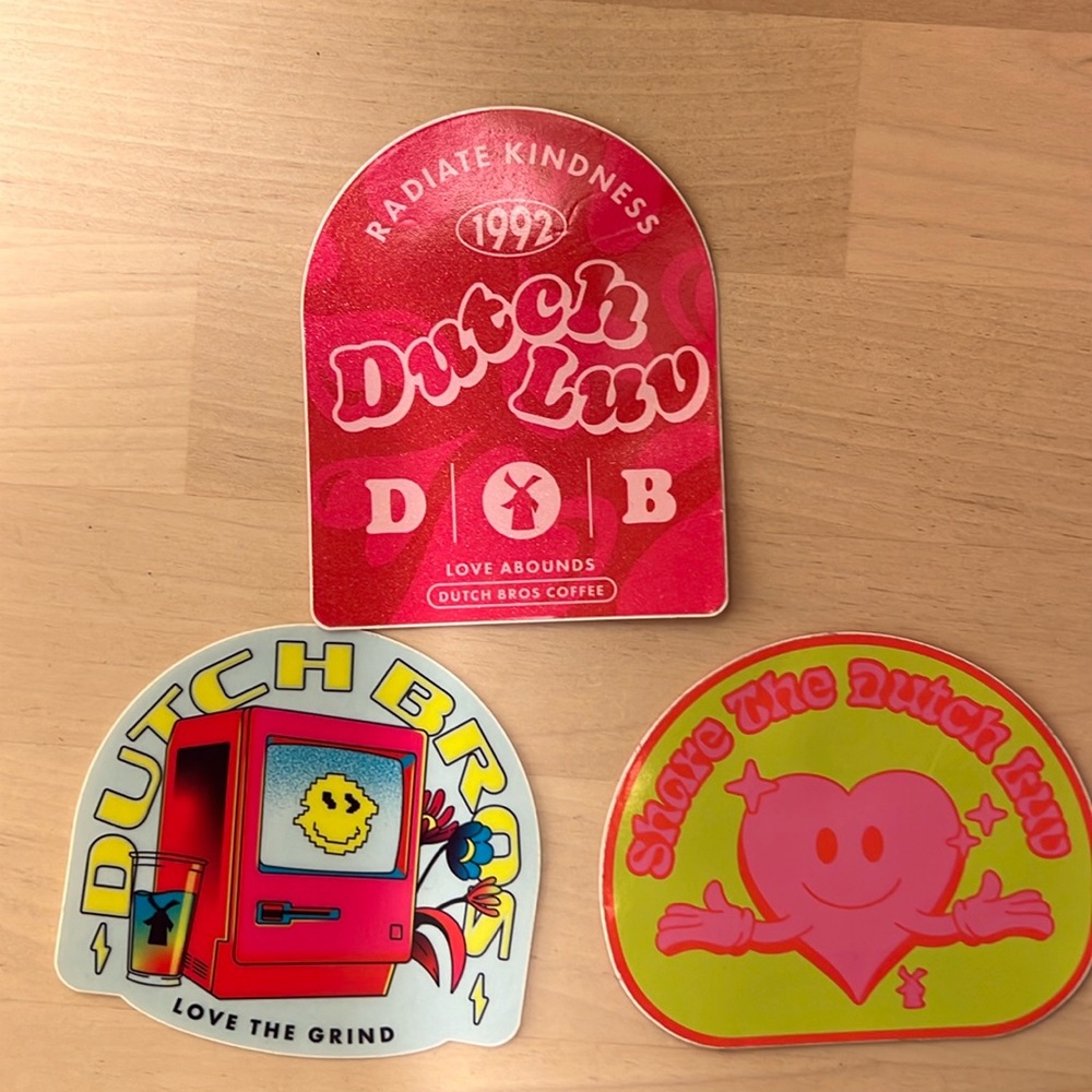 Dutch Bros stickers